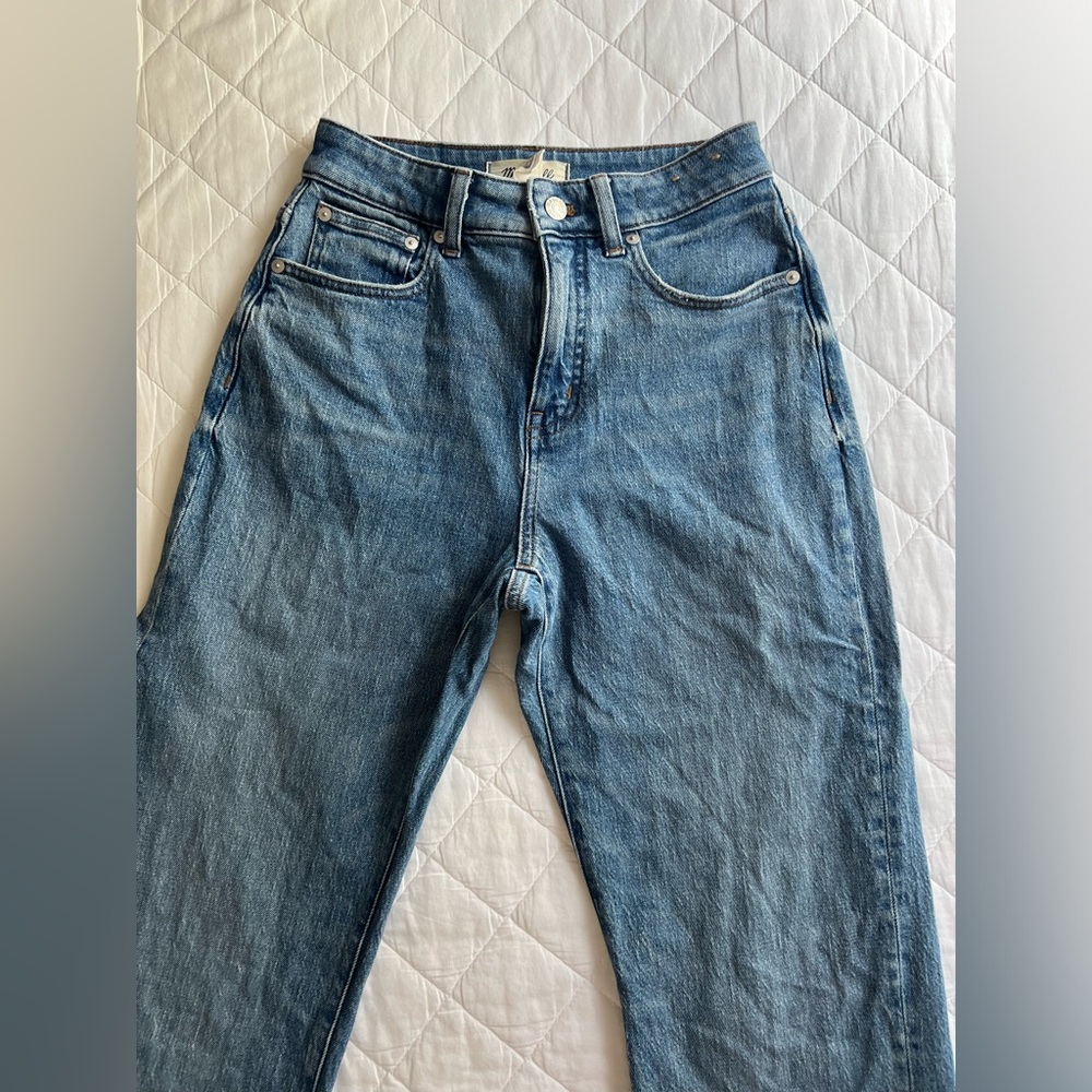 Madewell Straight Leg High Waist Denim Jeans
